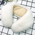 thumbnail image 3 of Eoperou Winter Fake Collar Soft Cozy Faux Fur Solid Color Windproof Warm Thickened Lightweight Fluffy Neck Protection Decorative Neck Warmer Neck Wrap, 3 of 7