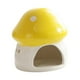 thumbnail image 3 of Casita de cerámica para hámster, hábitat resistente, escondite de dibujos animados, cama para hámster. Amarillo, 3 of 9