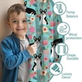 thumbnail image 3 of Blackout Kids Curtains,Corgi Dog and Flowers Childrens Insulated Curtains Set Of 2,Bedroom Essentials,Toddler Room Decor 42"x84"(106x213cm), 3 of 4