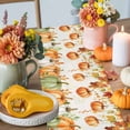 thumbnail image 4 of Thanksgiving Pumpkin Table Runner, Autumn Thanksgiving Kitchen Dining Table Decoration for Home Party Decor 13x70 Inches, 4 of 9