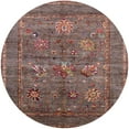 thumbnail image 1 of Ahgly Company Machine Washable Indoor Round Industrial Modern Chestnut Brown Area Rugs, 6' Round, 1 of 1