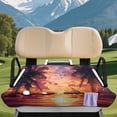 thumbnail image 3 of Uourmeti Sunset Palm Beach Print Golf Cart Seat Covers Breathable, Soft, Suitable for Sports, Fit for EZGO, 3 of 8
