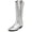 Silver Metallic, variant on Women's Morghan Knee High Western Boot Silver Metallic 6.5M