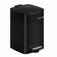 thumbnail image 1 of SONGMICS Trash Can, 5.2-Gallon (20 L) Trash Bin, Stainless Steel Kitchen Garbage Can, with Inner Bucket, Soft Close and Stays Open, Ink Black, 1 of 6