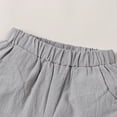 thumbnail image 5 of GXWEA Toddler Boys Summer Outfits Toddler Boy Clothes Summer Toddler Baby Boy Summer Clothes T Shirt Elastic Waist Shorts Set 3-4 Years Grey, 5 of 9