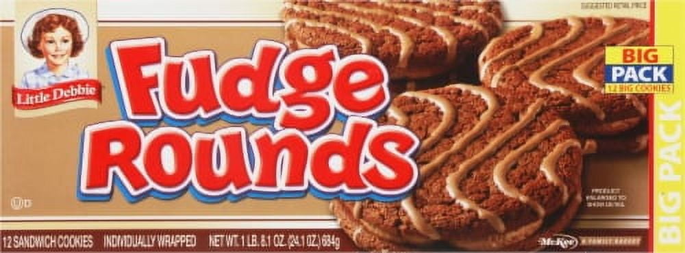 2X-Little Debbie Fudge Rounds Big Pack - 2 oz - 12 ct