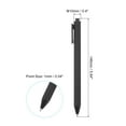 thumbnail image 2 of Uxcell 50 Pack Black Barrel Click Pens, 1.0MM Black Ink Retractable Ballpoint Pens, Medium Point Office Supplies, Black, 2 of 5