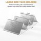thumbnail image 2 of Taco Holders Set Of 6, Taco Stand, Stainless Steel Taco Holder, With Easy-access Handle, Each Can Hold 2 To 3 Tortillas, Oven Safe For Baking, Dishwas, 2 of 5