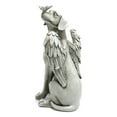 Angel Dog Memorial Statue Hand Carving Vivid Exquisite Synthetic Resin