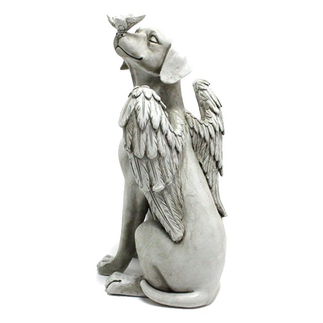 Ornement de Chien Ange, Statue Commémorative de Chien Ange Pierres Commémoratives pour Animaux Statue Commémorative de Chien Multifonctionnelle