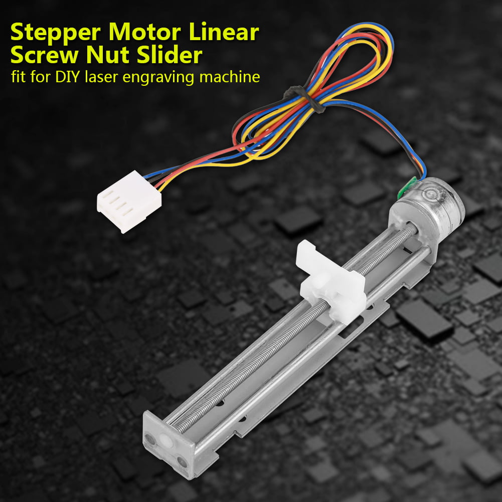 DC 12V Stepper Motor with Linear Screw Nut Slider for DIY Laser Engraving Machine Motor with Linear Slide 