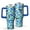 Blue, variant on Camouflage 40oz Tumbler– Stainless Steel Insulated Tumbler with Handle and Straw, Large Capacity Travel Cup for Hot & Cold Drinks