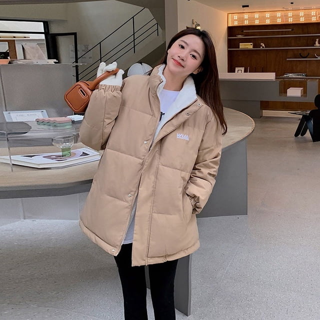 Double-sided Cotton Thickened Collar Cotton-padded Coat Short Bread Suit Loose Jacket