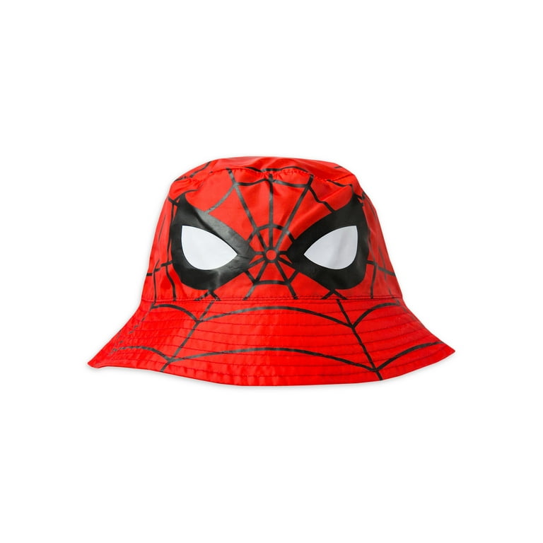 Walmart Kids Rain Gear Spiderman Poncho Rain Jacket Rain Hat 2 Piece Set
