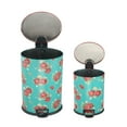 thumbnail image 2 of Pioneer Woman 10.5 gal & 3.1 gal Stainless Steel Kitchen Garbage Can Combo, Vintage Floral, 2 of 7