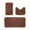 Brown, variant on Bath Mats 3 Set, Bathroom Rug for 3 Pcs Toilet Mats Universal Soft Comfortable Water Absorption Non-Slip Thick Machine Washable Easier To Dry Bath Mats for Bathroom