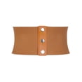 thumbnail image 2 of INSPIRE CHIC Women's Elastic Wide Corset Belts, Vintage Lace-up Tied Cinch Waspie Waist Belt for Dresses 27.2x7.7" Camel, 2 of 6