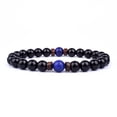 thumbnail image 3 of Pulsera de piedra volcánica para hombres, pulsera de cuentas de madera de Lava de 8mm, cadena para la muñeca de Buda tibetano, joyería para hombres y mujeres, pulseras nuevas de regalo, 3 of 4