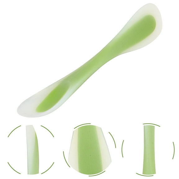 HEMOTON Silicon Dough Scraper Cake Cream Cut Scraper Plate Pastry Tool Multi Purpose Practical Kitchen Spatula for Home Bakery (Green)