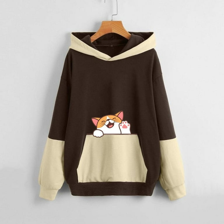 Color block cat sweater sale