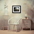 thumbnail image 4 of Pierre-Antoine Demachy 18x15 Black Modern Framed Museum Art Print Titled - Architectural Whim; a Palace Inspired by the Louvre and the Pont-Neuf Sinking into the Ark of a Bridge (1775), 4 of 5