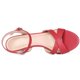 thumbnail image 4 of Sandalias Correa De Tobillo Tacón Bajo De Aguja Correas Cruzadas Para Mujer Rojo-1 38, 4 of 7
