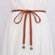 thumbnail image 5 of Women's Fashion Belt Style Waist Chain Rope Braided Dress Belt Casual Thin Belt For Ladies Dress1pcsgray, 5 of 5