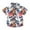 White D, variant on Stamzod Girls Summer Outfits Fashion Tropical Printing Girls Hawaiian Shirt with Pocket Casual Loose Short Sleeve Vacation Beach Button Down Shirt Orange 10 Years