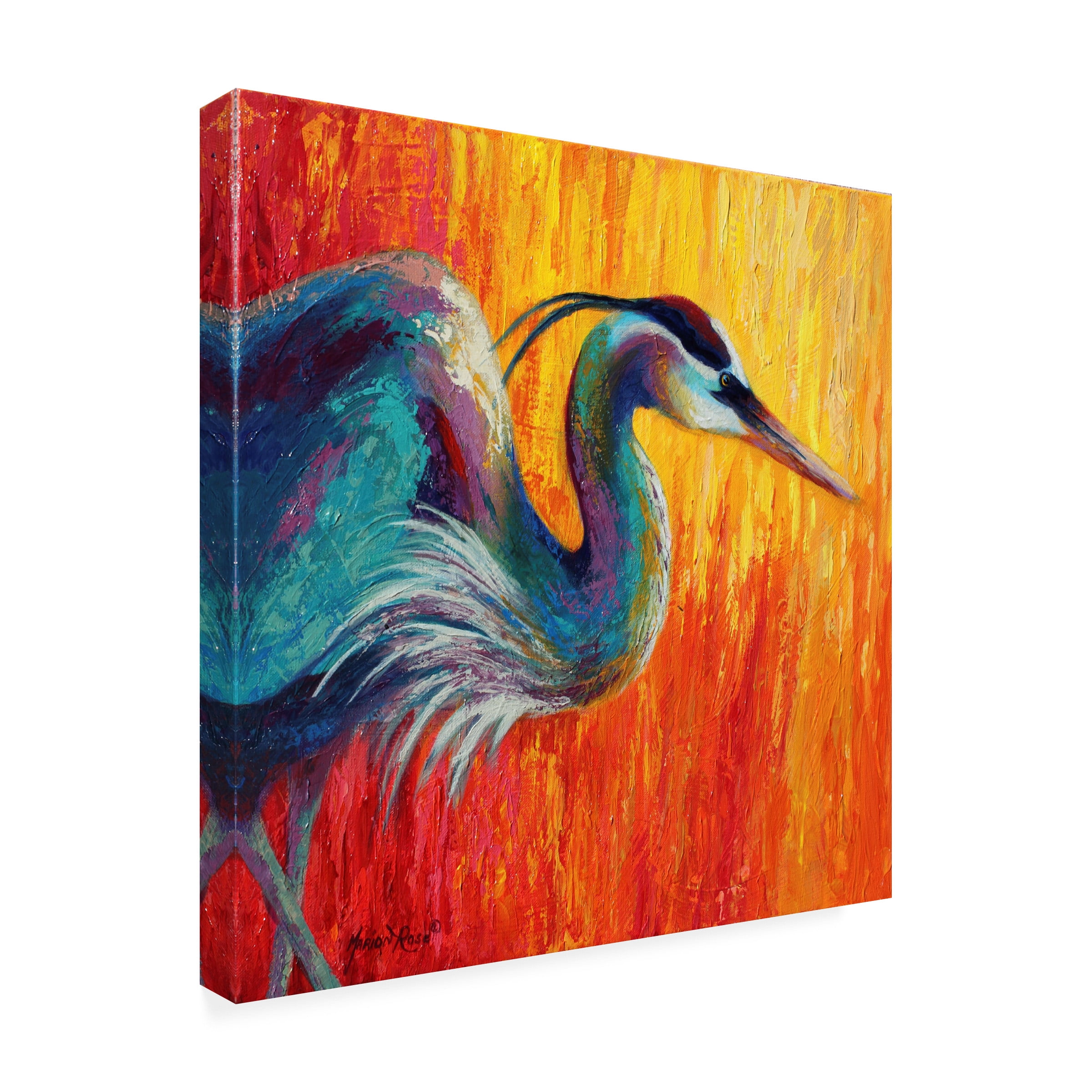 Marion Rose 'Blue Heron 1' Canvas Art