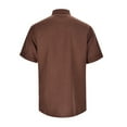 thumbnail image 3 of toraway Chemises pour Hommes Graphiques Vintage Chemise d'Été Décontractée en Coton et Lin à Manches Courtes m, 3 of 3