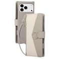 thumbnail image 1 of Case For IPhone 17 Pro Max/17 Pro/17 Air/17, PU Leather Shell With Adjustable Detachable Lanyard Card Slot Kickstand Cover, 1 of 7