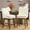 White, variant on Soges Swivel Bar Stool with Cushion Set of 2, PU Leather Counter Height Bar Chair with Rubber Wood Legs, Brown