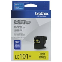 Brother Genuine Standard-yield Yellow Printer Ink Cartridge, LC101Y