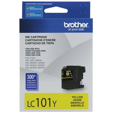 Brother Genuine Standard-yield Yellow Printer Ink Cartridge, LC101Y