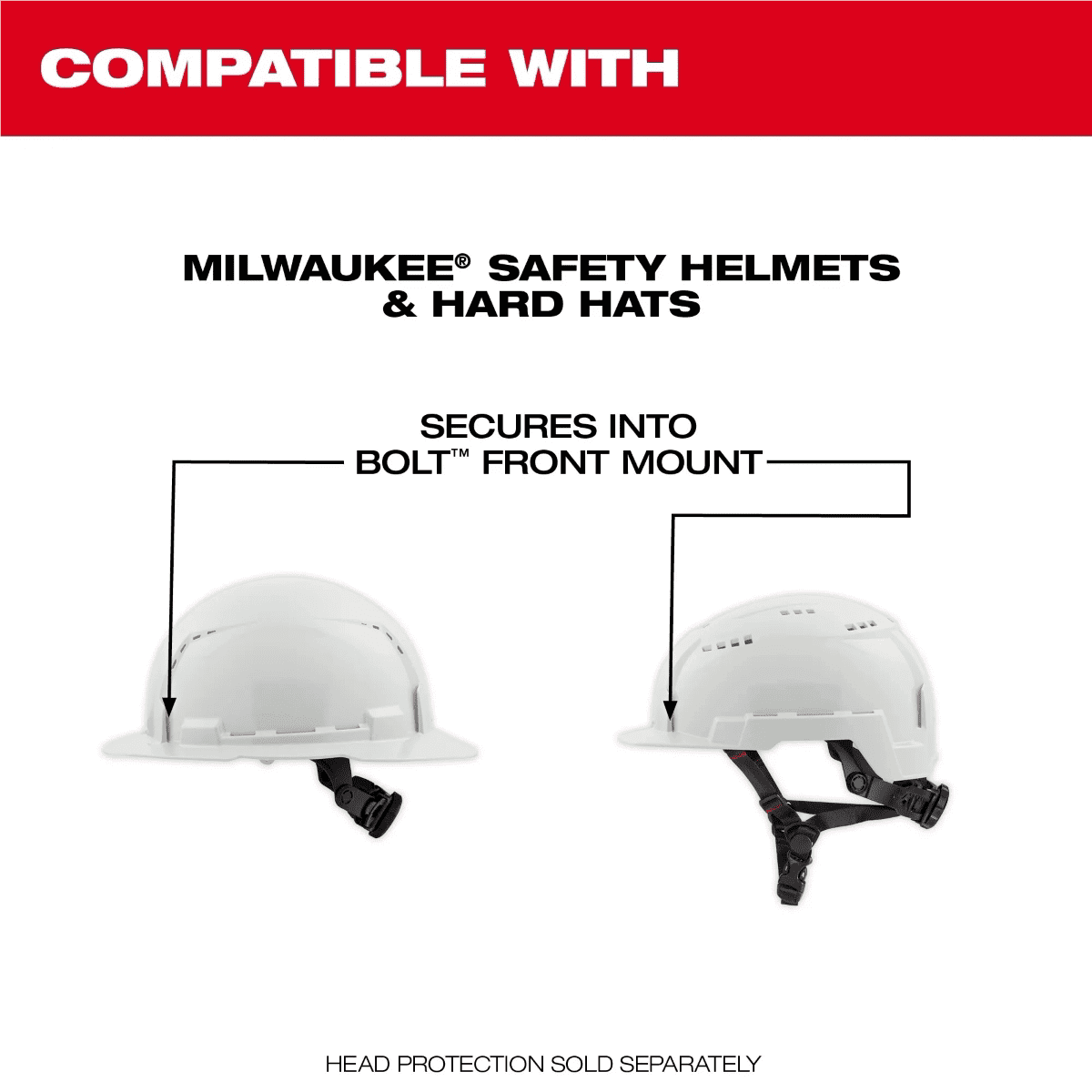 Milwaukee Tool BOLT Eye Visor - Mirrored Dual Coat Lens (Compatible with Milwaukee&reg; BOLT Safety Helmets & BOLT Hard Hats)