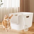 thumbnail image 1 of Runquan Cat Litter Box Cage Accessories High Sided for Small Animals Kitten Hamsters XL, 1 of 8