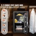 thumbnail image 3 of Electric Safe 2.2/1.8 Cubic Feet Fingerprint & Digital Security Cabinet Safe W/ Fire-proof Bag for Cash Jewelry Documents ,Easy to Use, 3 of 7