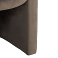 thumbnail image 5 of SAFAVIEH Couture Laylette Modern Velvet Solid Accent Chair, Dark Brown, 5 of 9