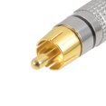 thumbnail image 3 of Unique Bargains 20Pcs RCA Male Solderless Coax Audio Video Jack Adapter Wire Cable Connector, 3 of 4