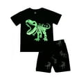 thumbnail image 5 of WIBACKER 2-8Y Boys Glow in Dark Pajamas Sets Cotton Dinosaur 2-Piece Summer Sleepwear for Kids, 5 of 5