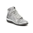 thumbnail image 1 of Lady Couture ROCK-PWT-39 0.75 in. Hidden Heel-Bootie with Stones & Elastic Gore, Pewter - Size 39, 1 of 1