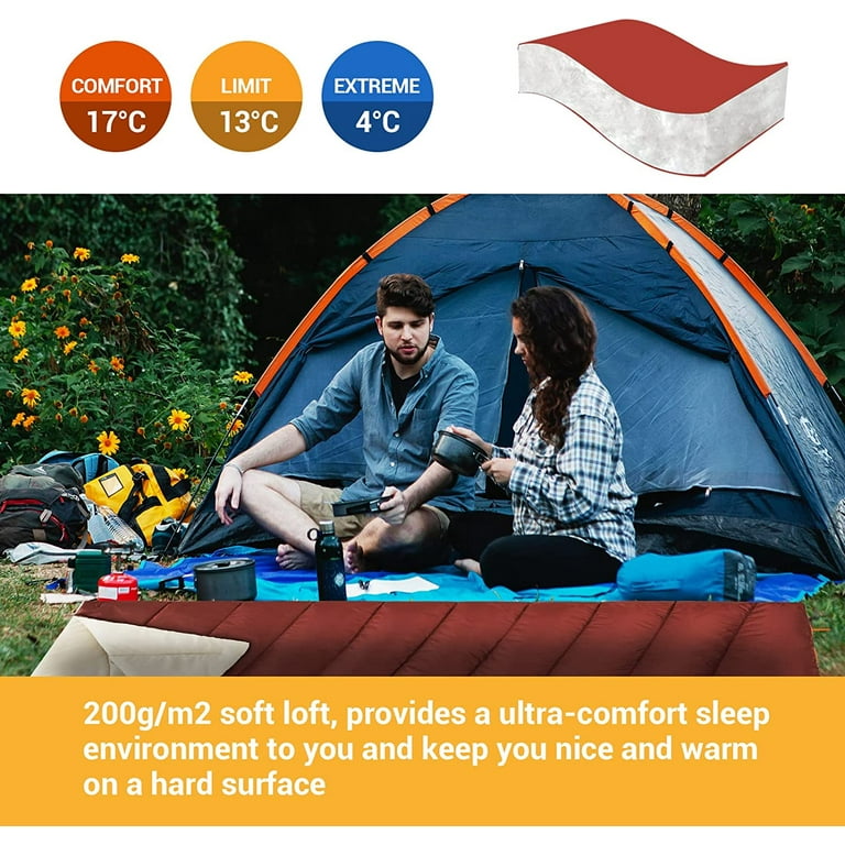 FUNDANGO 3 in 1 Sleeping Bag Oversize Lightweight Envelope 2