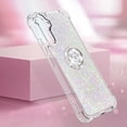 thumbnail image 4 of Funda para Samsung Galaxy A54 5G con Brillo Líquido Flotante, Purpurina, Parachoques y Anillo Giratorio Soporte, 4 of 5