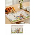 thumbnail image 7 of Placemat Easter Spring Flower Easter Egg Rabbit Kitchen Dining Table r Accessories 4/6pcs Heat Resistant Tableware Mat, 7 of 7