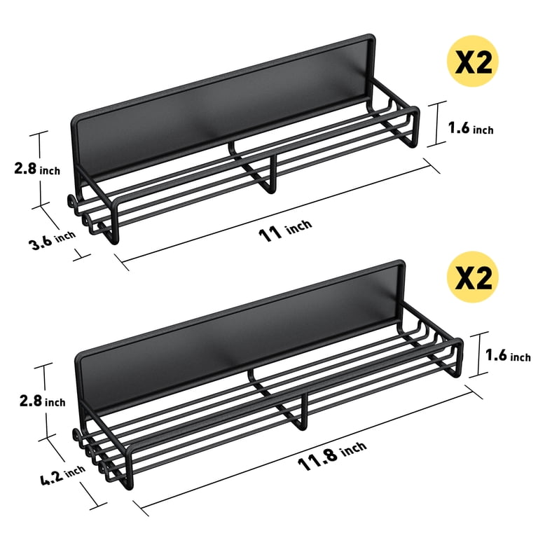 Yeabett 4-Pack Magnetic Spice Rack for Refrigerator photo 2