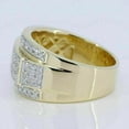 thumbnail image 4 of 2.00 ct Round-Cut Moissanite Men's Wedding Ring 14K Yellow Gold Plated, 4 of 5