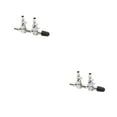 thumbnail image 1 of jesticaly Distributeur Aquarium Air Réservoir de Poissons Régulateur d'Air Valve Pompe à Oxygène Air Inox Réservoir de Poissons Tube Pompe à Air Argent 2 Têtes 2Ensemble, 1 of 6