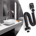 thumbnail image 5 of 3X Bathroom Sink Drain Kit with Flexible Expandable P-Trap Sink Drain Pipe Tube Anti-Odor Bathroom Sink Drain Pipe,3 x drain pipe 3 x plug,Black, 5 of 9