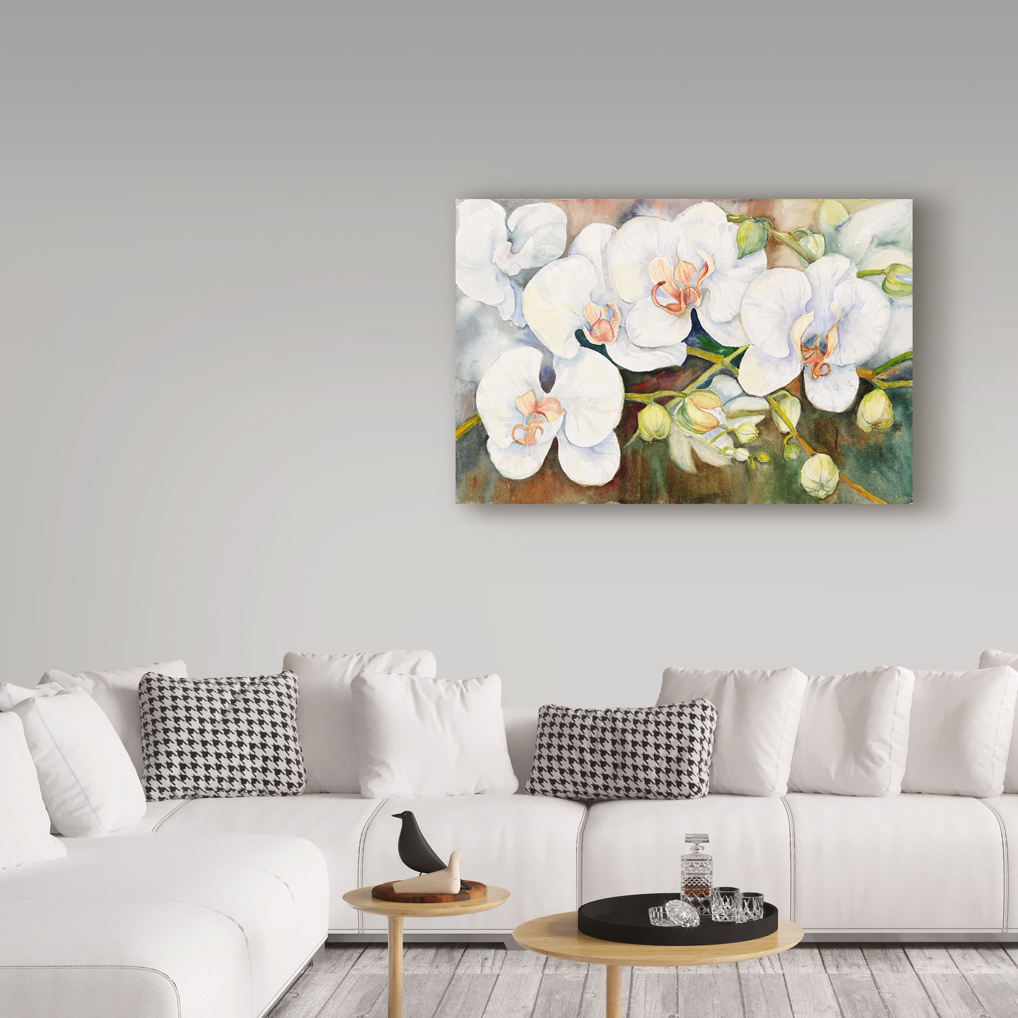 Trademark Fine Art 'Stem Of Orchids' Canvas Art by Joanne Porter