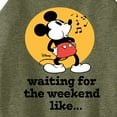 thumbnail image 3 of Disney - Mickey & Friends - Waiting for the Weekend Like - Whistling Music - Juniors High Neck Tank Top, 3 of 5